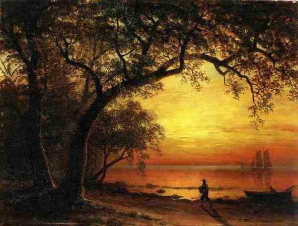 Bierstadt Albert Island Of New Providence A4 Photo Print
