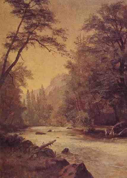 Bierstadt Albert Lower Yosemite Valley A4 Photo Print