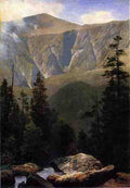 Bierstadt Albert Mountainous Landscape A4 Photo Print