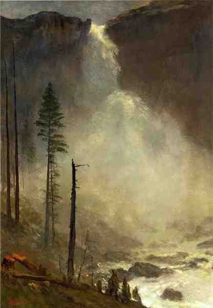 Bierstadt Albert Nevada Falls A4 Photo Print