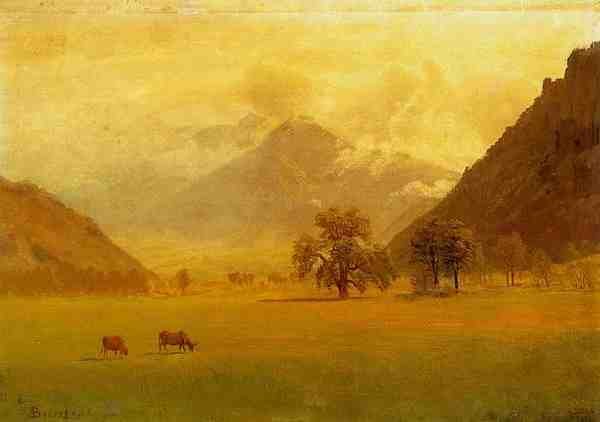 Bierstadt Albert Rhone Valley A4 Photo Print