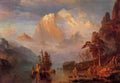 Bierstadt Albert Rocky Mountains A4 Photo Print