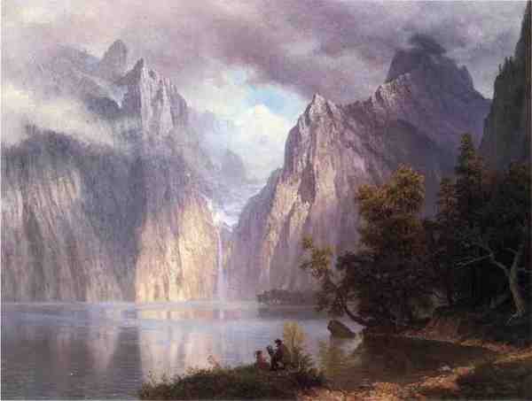 Bierstadt Albert Scene In The Sierra Nevada A4 Photo Print