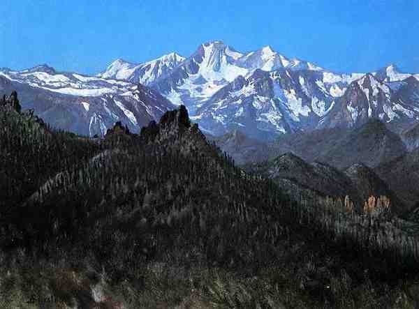 Bierstadt Albert Sierra Nevada Aka From The Head Of The Carson River A4 Photo Print