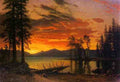 Bierstadt Albert Sunset Over The River A4 Photo Print