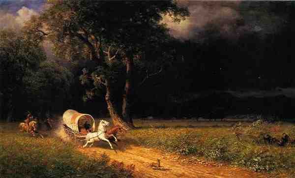 Bierstadt Albert The Ambush A4 Photo Print