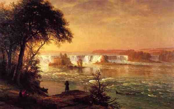 Bierstadt Albert The Falls Of St Anthony A4 Photo Print
