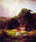 Bierstadt Albert The Old Mill A4 Photo Print