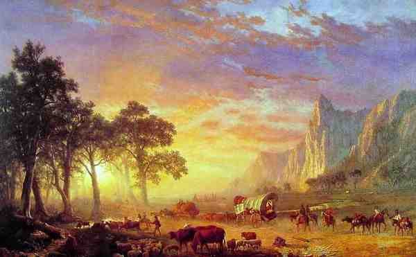 Bierstadt Albert The Oregon Trail A4 Photo Print
