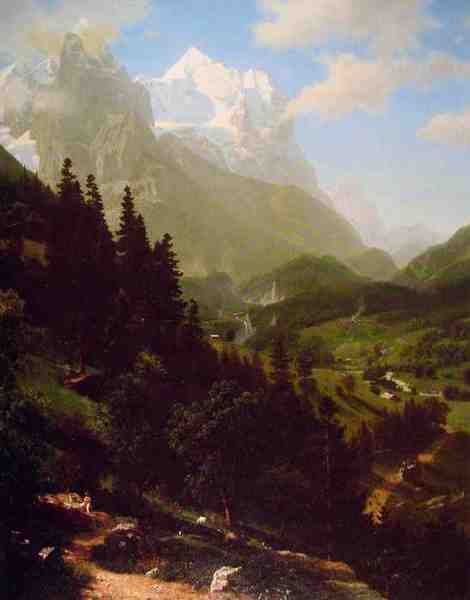 Bierstadt Albert The Wetterhorn A4 Photo Print