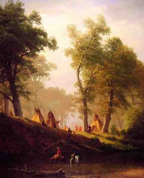 Bierstadt Albert The Wolf River A4 Photo Print