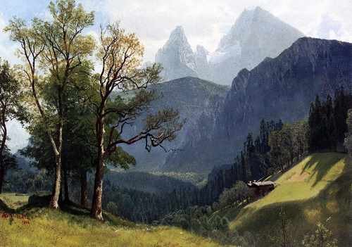 Bierstadt Albert Tyrolean Lansscape A4 Photo Print