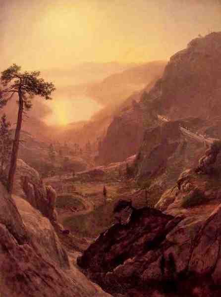 Bierstadt Albert View Of Donner Lake A4 Photo Print