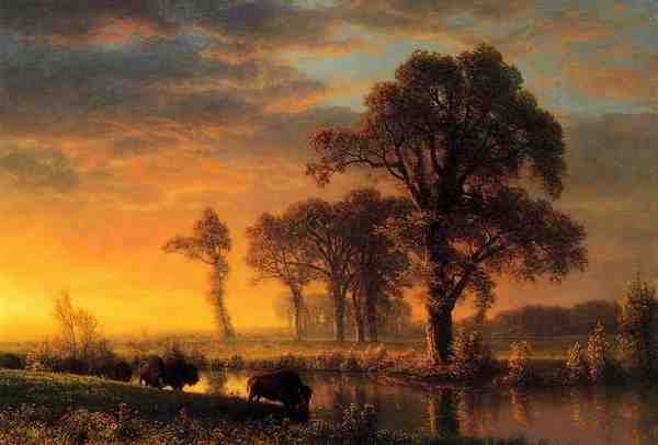 Bierstadt Albert Western Kansas A4 Photo Print