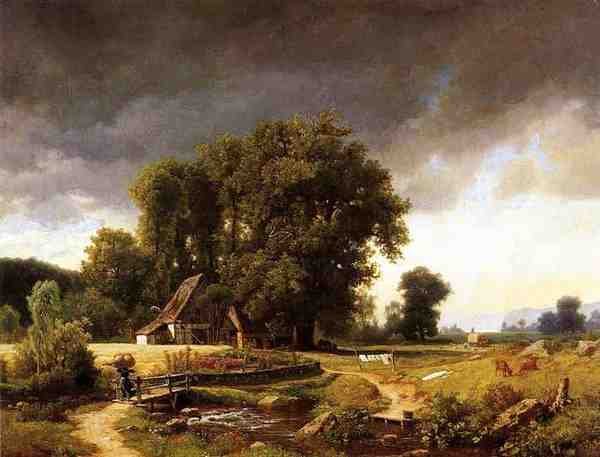 Bierstadt Albert Westphalian Landscape A4 Photo Print