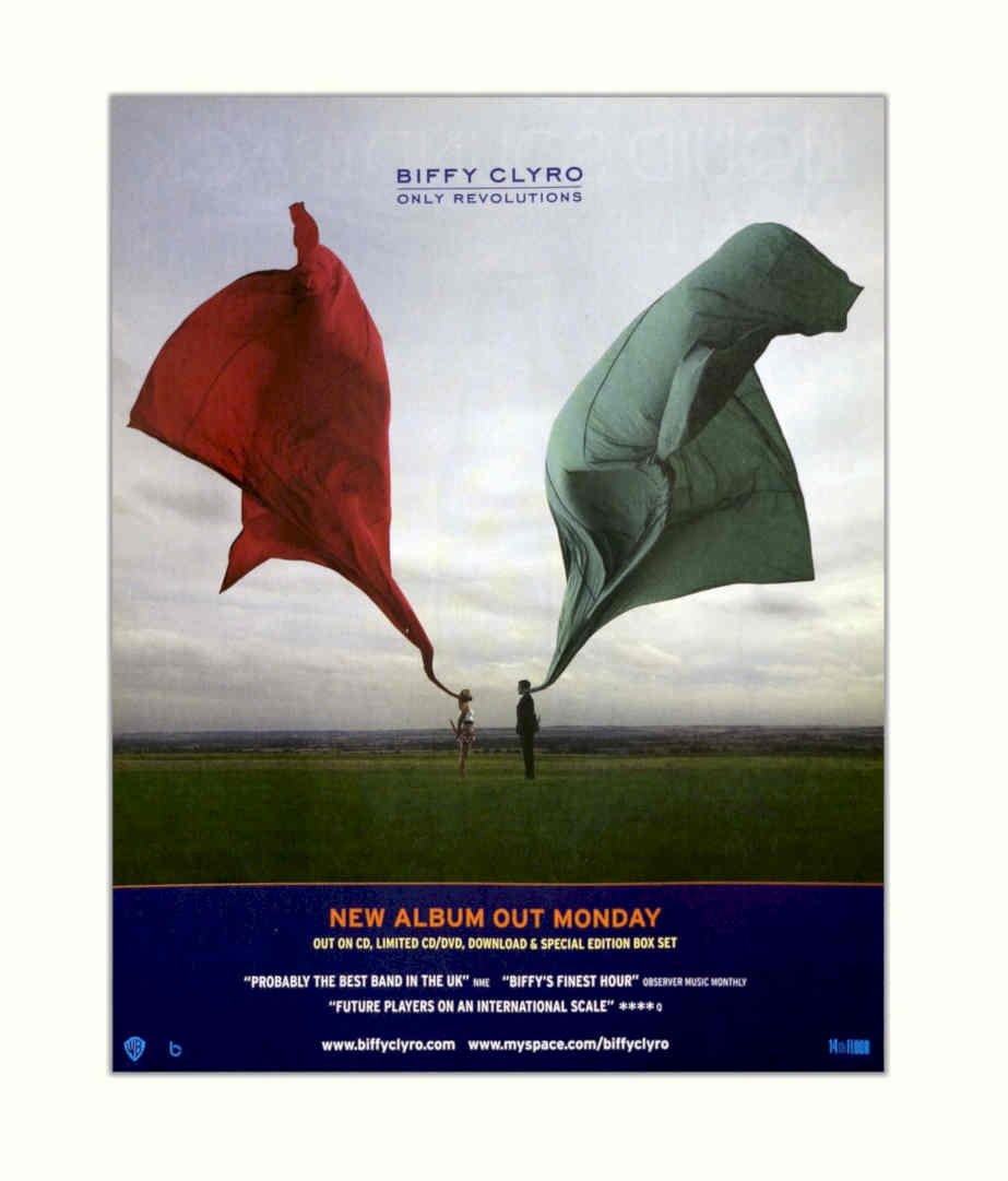 Biffy Clyro Revolutions Vintage Retro Advert Poster A4 Photo Print