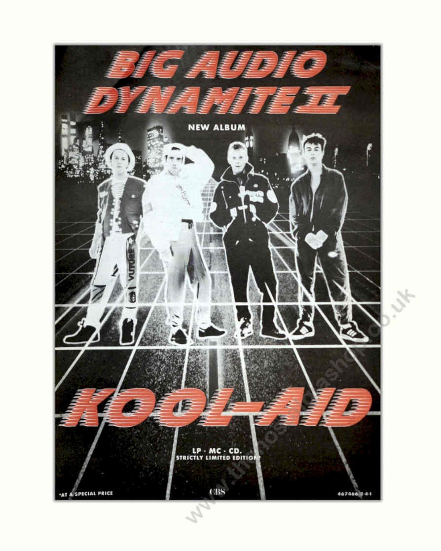 Big Audio Dynamite Vintage Retro Advert Poster A4 Photo Print