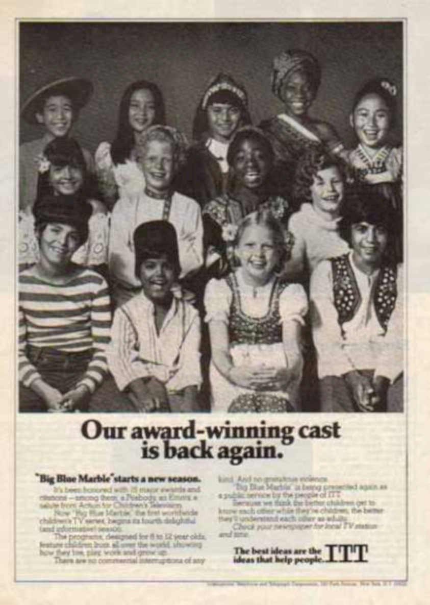 Big Blue Marble Vintage Retro Advert Ads A4 Photo Print