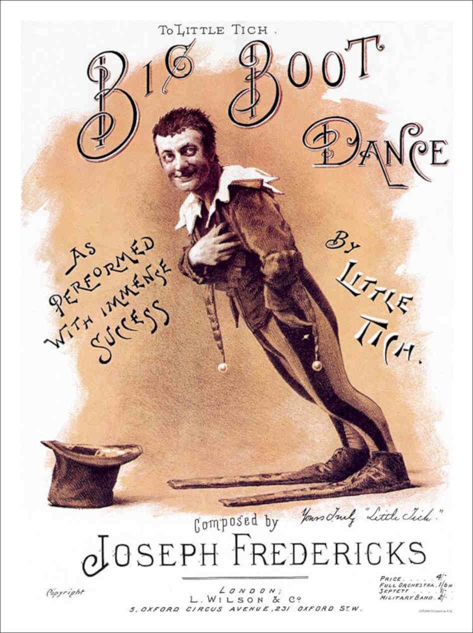 Big Boot Dance Little Titch Vintage Retro Advert Poster A4 Photo Print