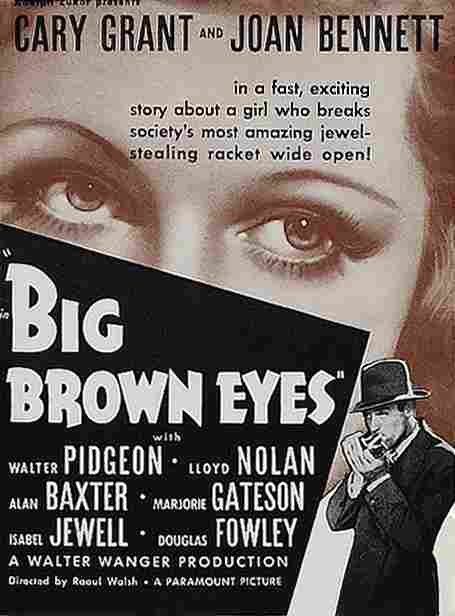 Big Brown Eyes 01  film star poster A4 Photo Print