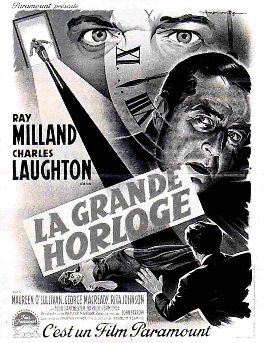Big Clock The 12  film star poster A4 Photo Print