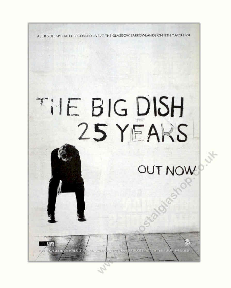 Big Dish 1991 Vintage Retro Advert Poster A4 Photo Print