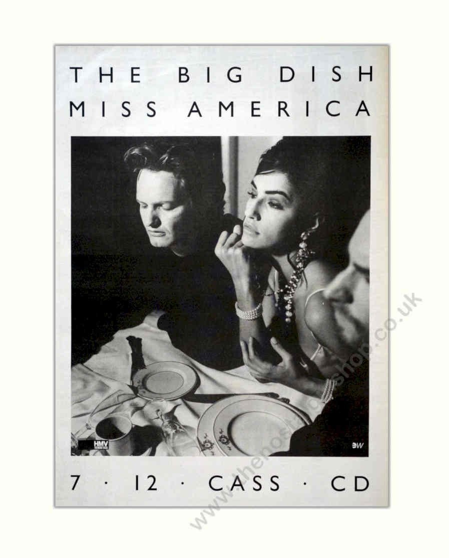 Big Dish Miss Vintage Retro Advert Poster A4 Photo Print