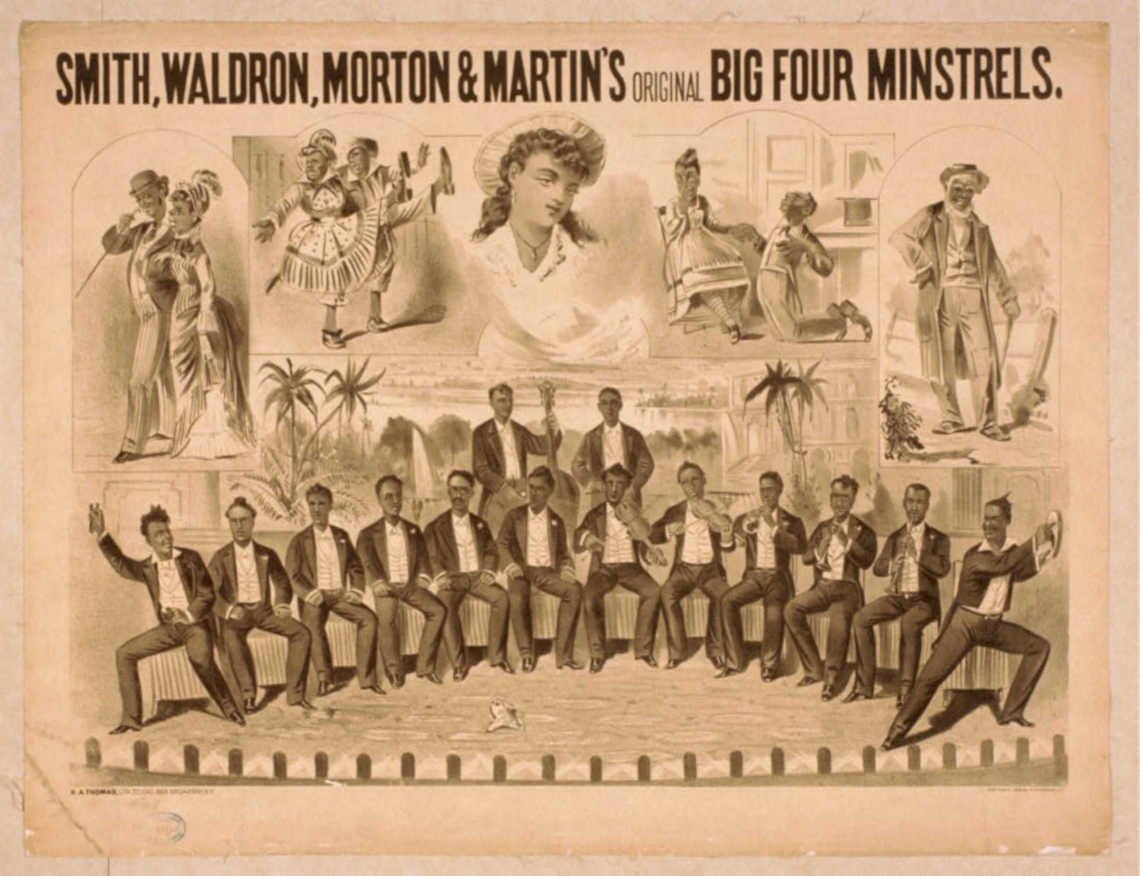 Big Four Minstrels Vintage Retro Advert Poster A4 Photo Print