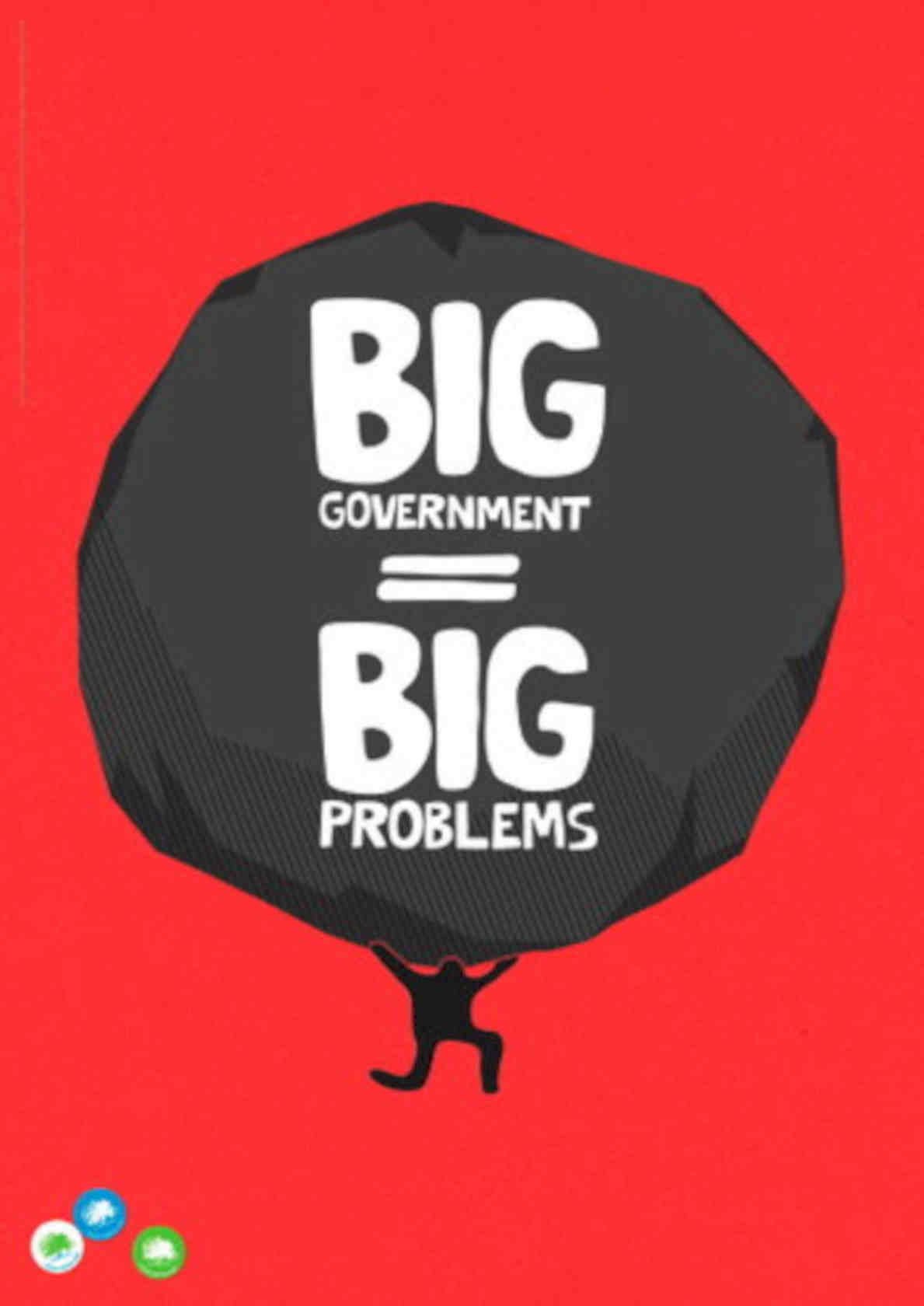 Big Government Problems Vintage Retro Advert Poster A4 Photo Print