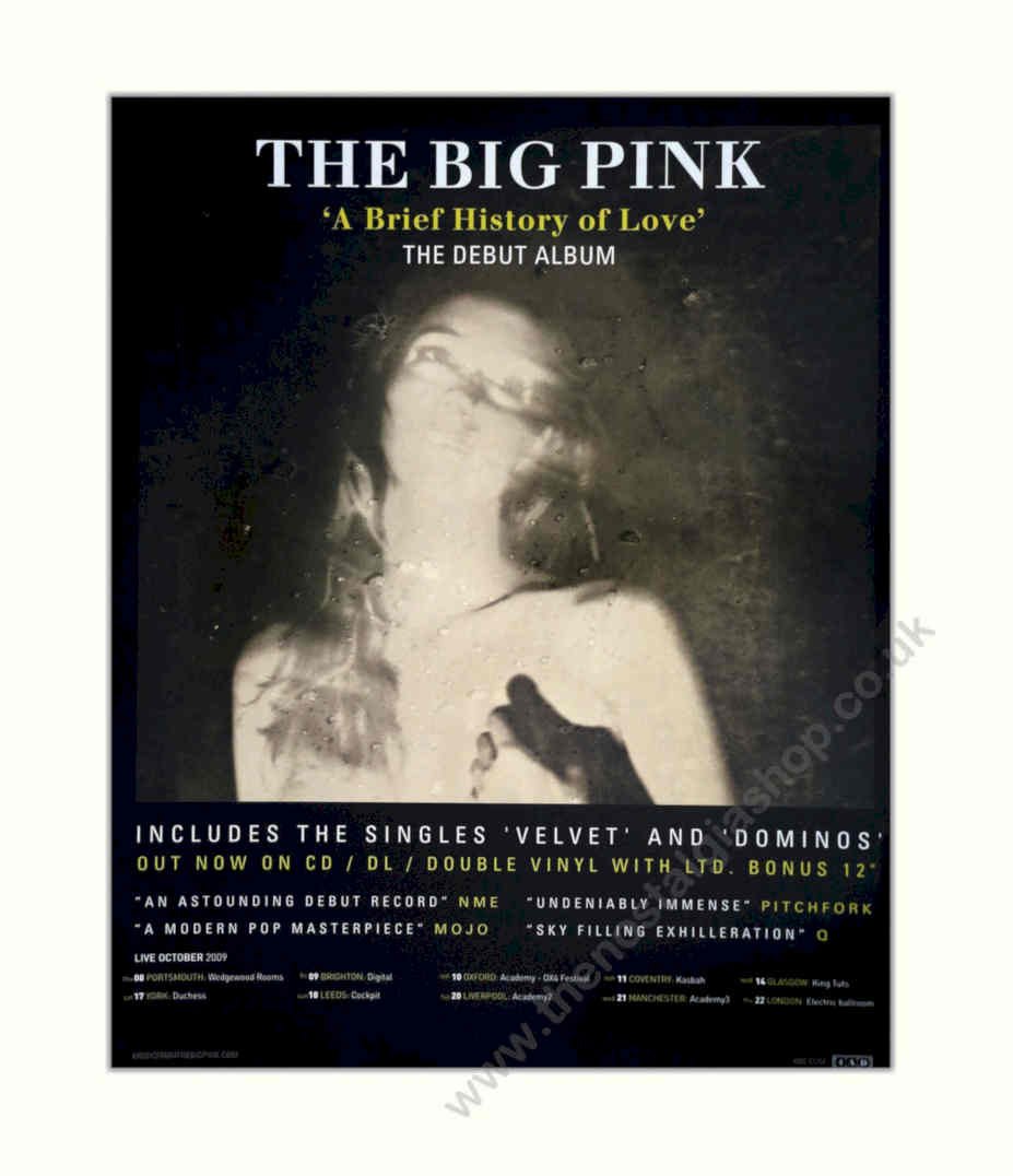 Big Pink Love Vintage Retro Advert Poster A4 Photo Print