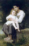 Big Sis Bouguereau A4 Photo Print