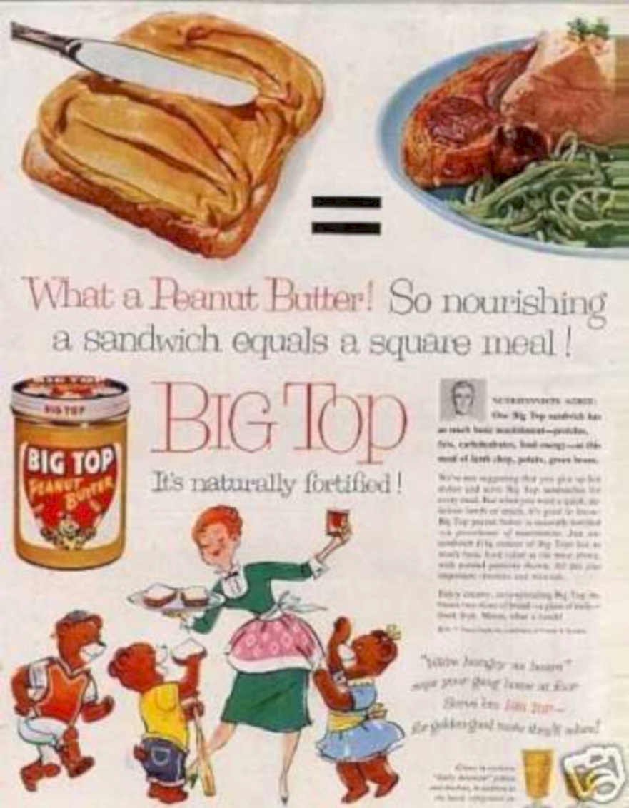Big Top Peanut Vintage Retro Advert Ads A4 Photo Print