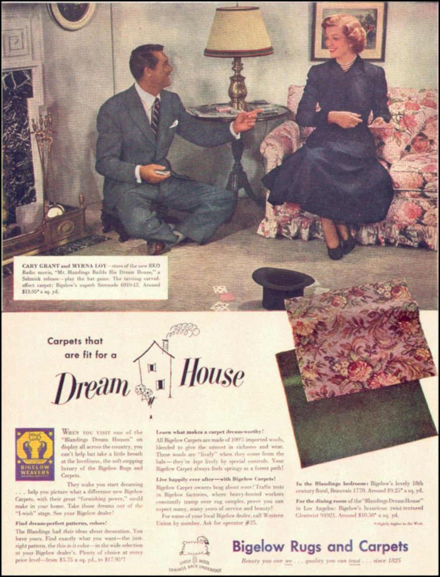 Bigelow Carpets Rugs Vintage Retro Advert Ads A4 Photo Print