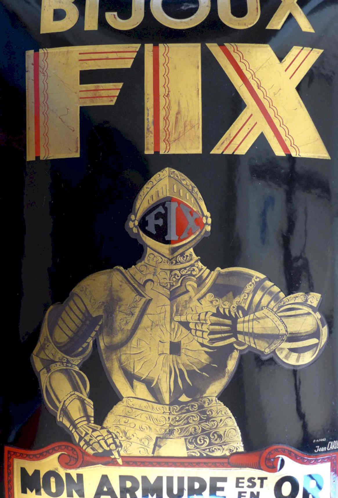 Bijoux Fix Knight Vintage Retro Advert Poster A4 Photo Print