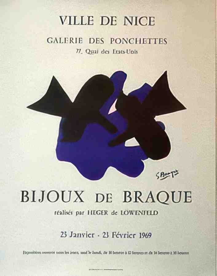 Bijoux de Braque Vintage Advert A4 Photo Print