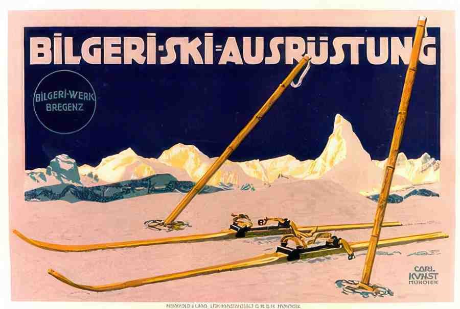 Bilgeri Ski Vintage Advert A4 Photo Print