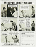 Bill Boss Cie Vintage Retro Advert Ads A4 Photo Print