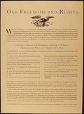 Bill Rights Eagle Vintage Retro Advert Poster A4 Photo Print