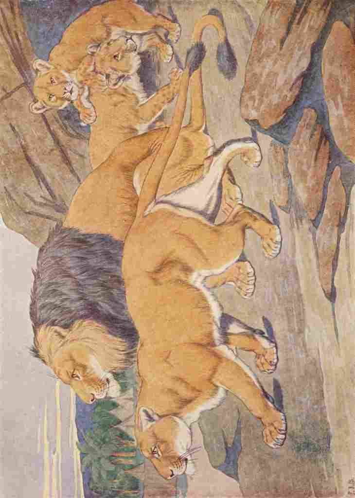 Billinghurst Percy Beasts Shown to the Children nd Lions A4 Photo Print