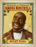 Billy King Minstrels Vintage Retro Advert Poster A4 Photo Print