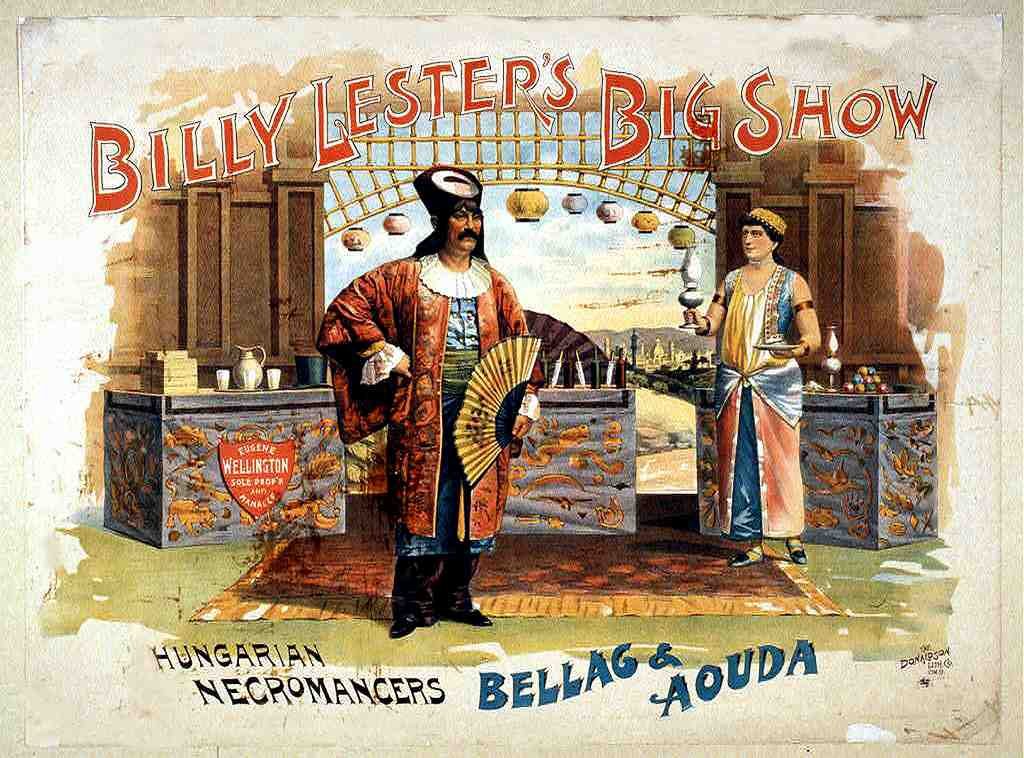 Billy Lesterc 1895 Magic Magician Vintage A4 Photo Print