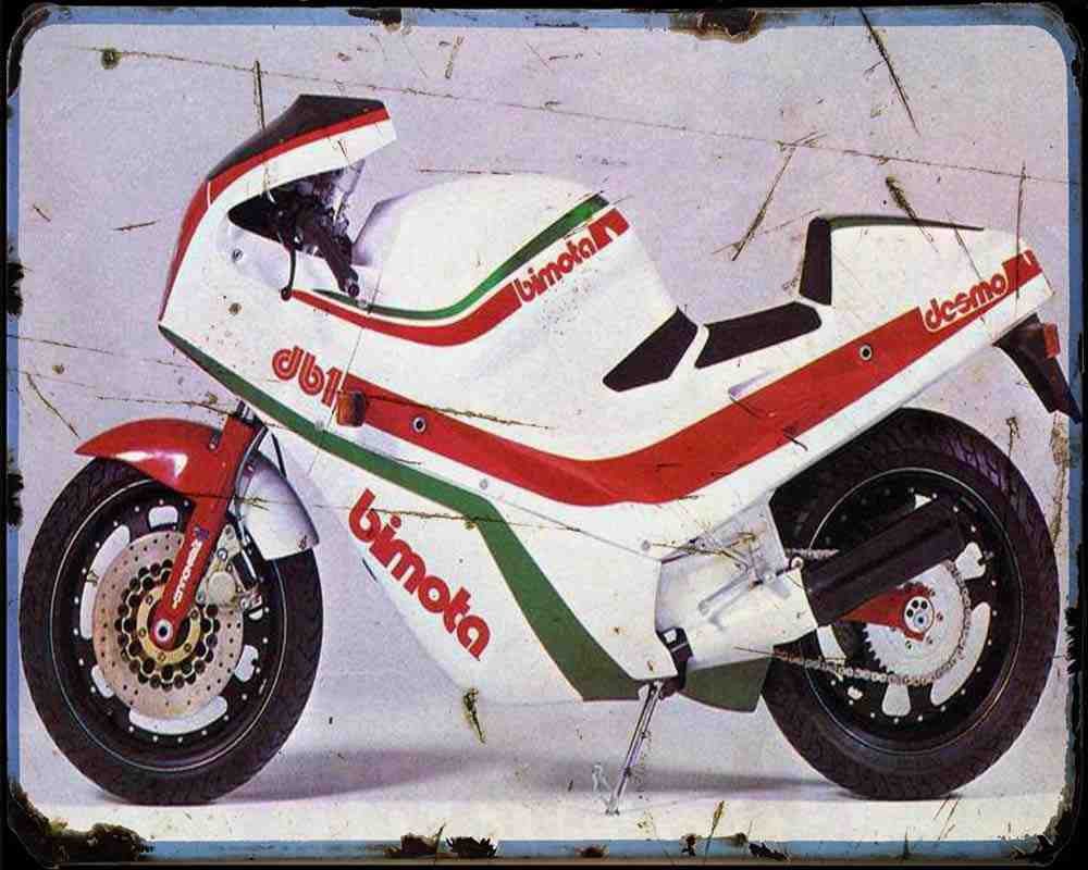 Bimota Db1 1 A4 Photo Print Motorbike Vintage Aged