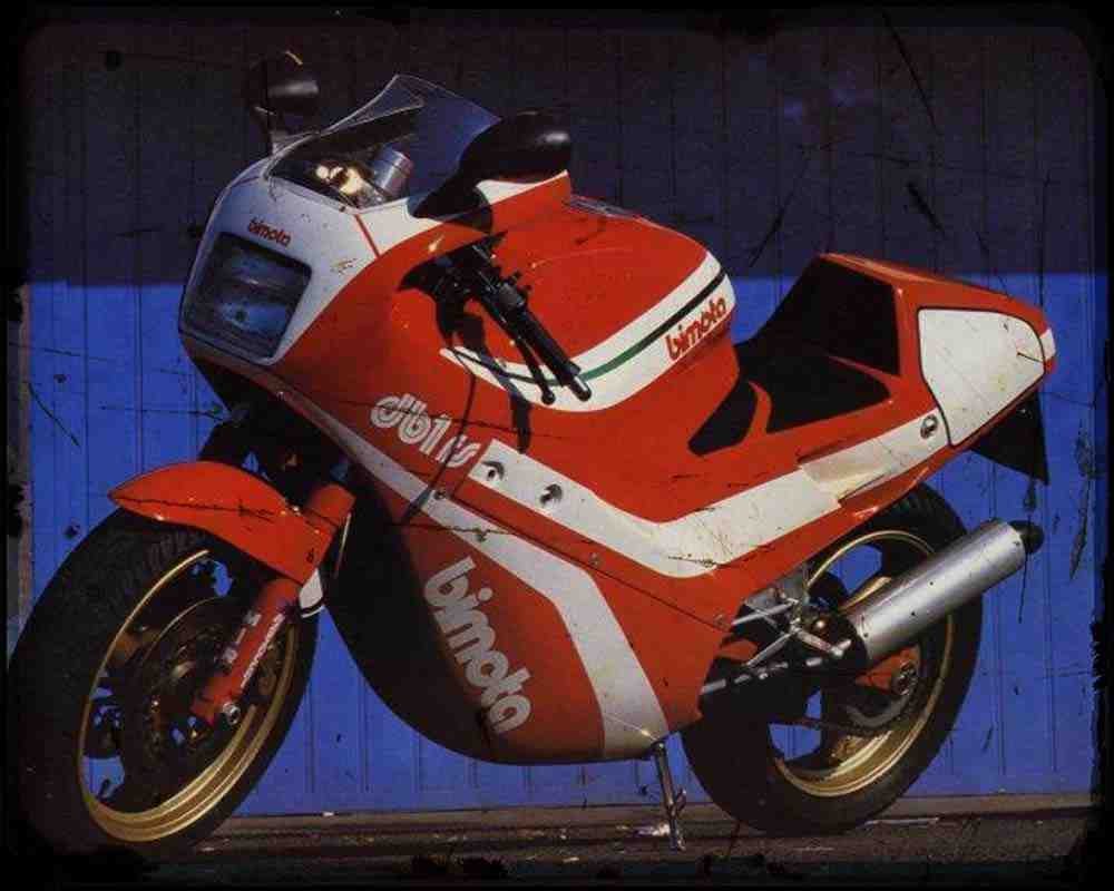 Bimota Db1 6 A4 Photo Print Motorbike Vintage Aged