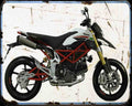 Bimota Db10 Motorbike Vintage Aged A4 Photo Print