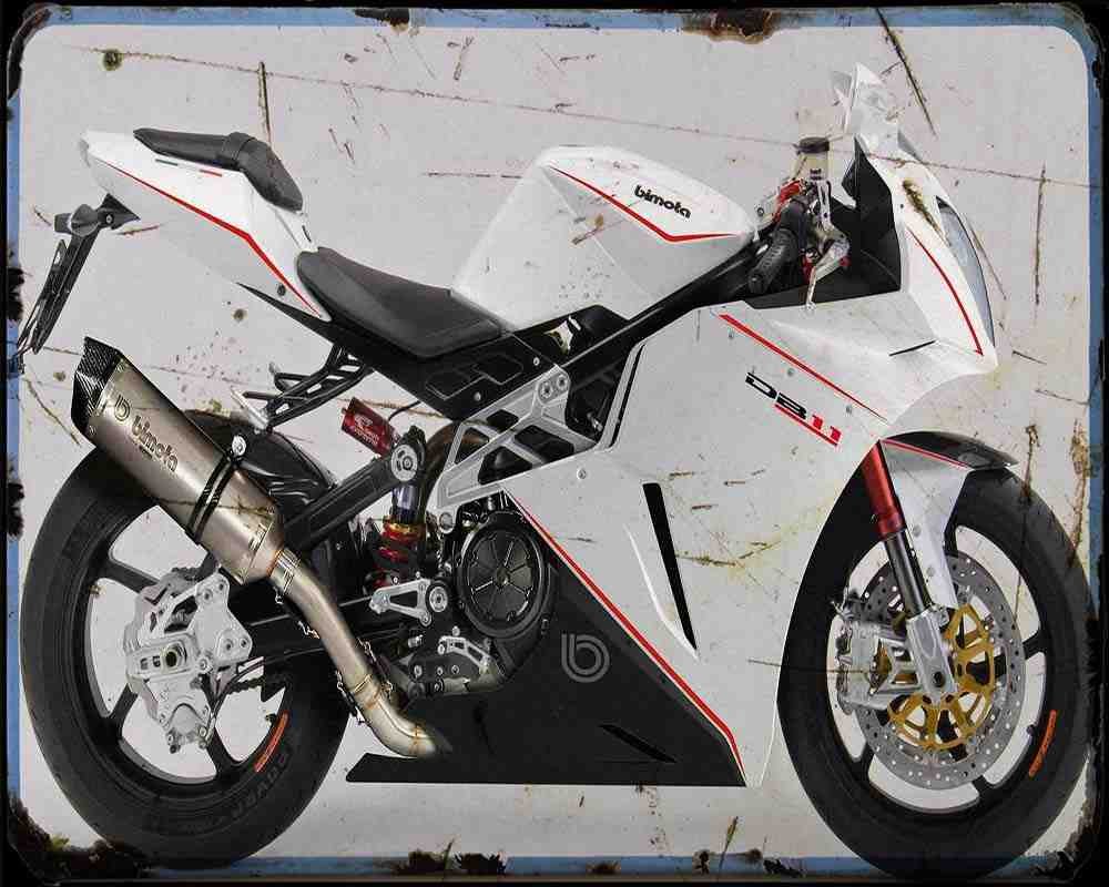 Bimota Db11 13 Motorbike Vintage Aged A4 Photo Print