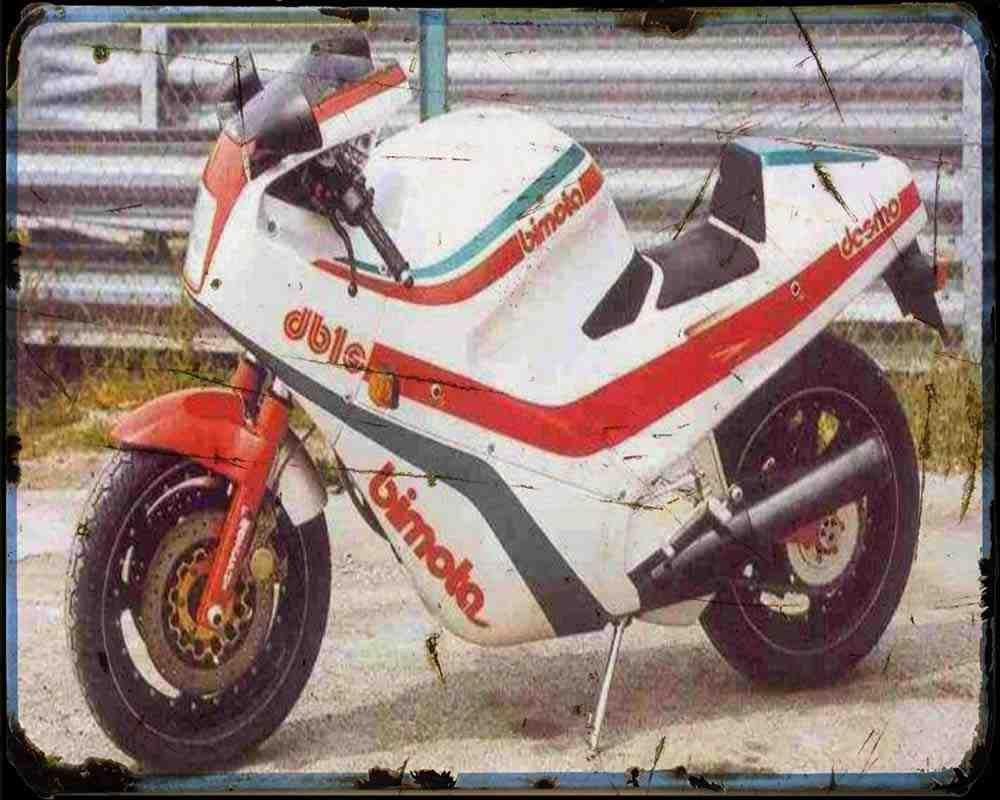 Bimota Db1S 86 Motorbike Vintage Aged A4 Photo Print