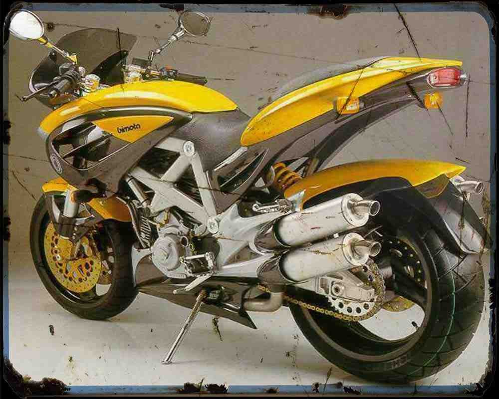 Bimota Db3 Mantra 2 A4 Photo Print Motorbike Vintage Aged