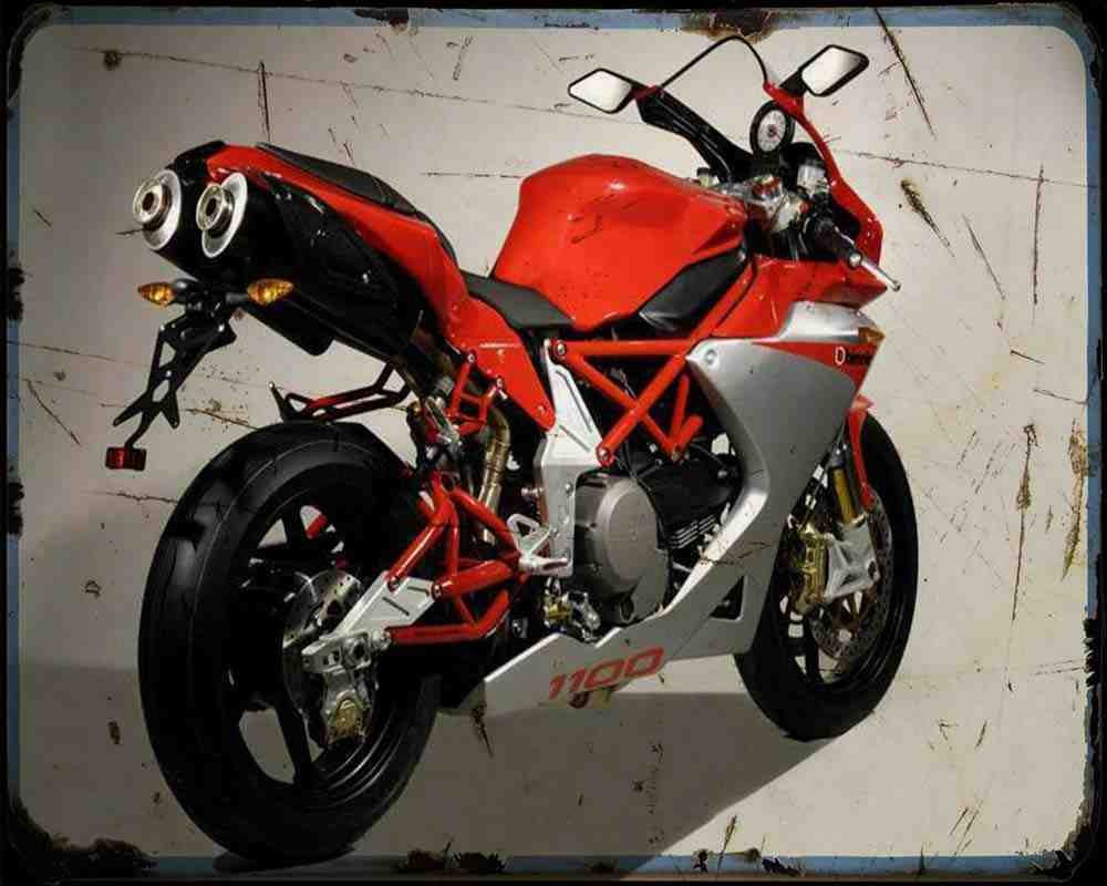 Bimota Db5S 10 A4 Photo Print Motorbike Vintage Aged