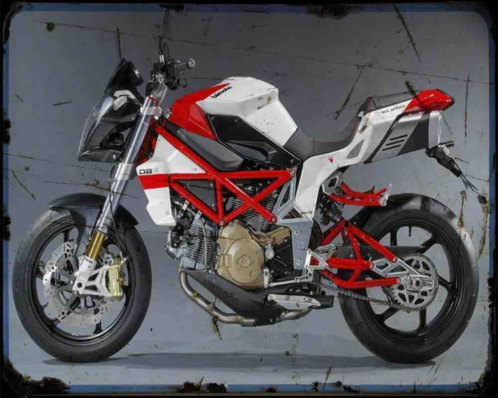 Bimota Db6 09 3 Motorbike Vintage Aged A4 Photo Print