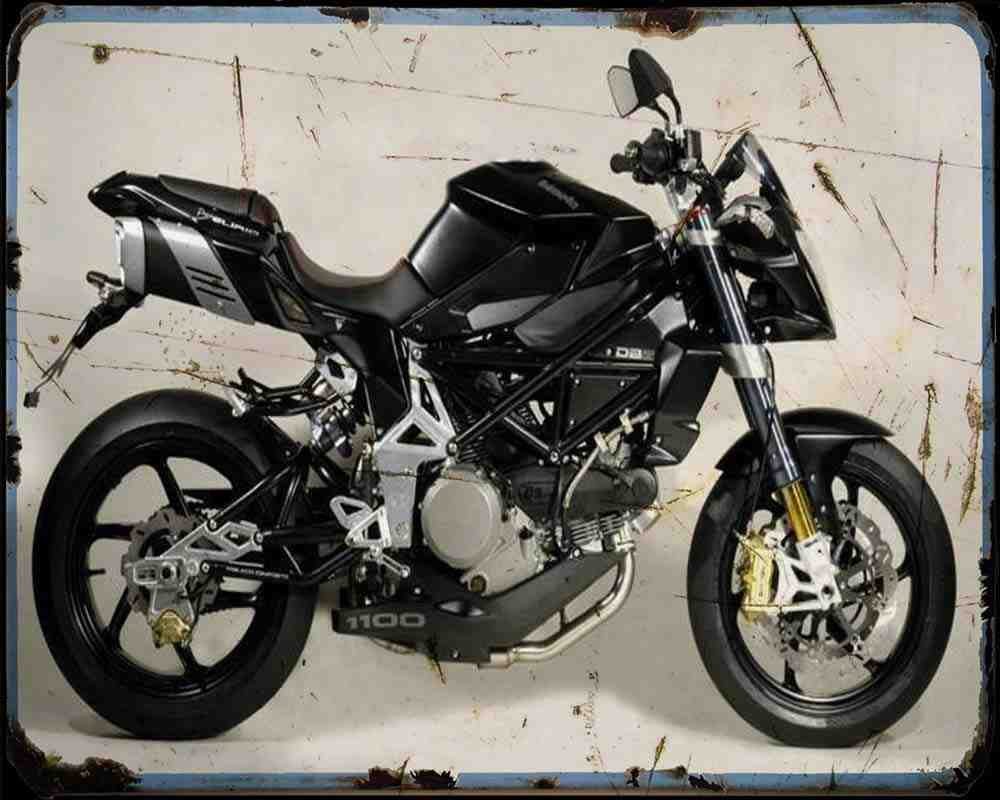 Bimota Db6 09 A4 Photo Print Motorbike Vintage Aged